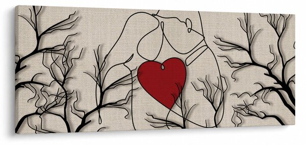 Tablou - Pereche îndrăgostită (120x50 cm)
