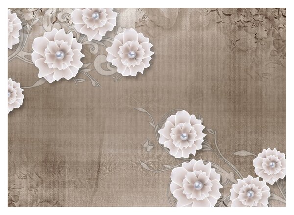 Tablou - Draperie cu flori (70x50 cm)