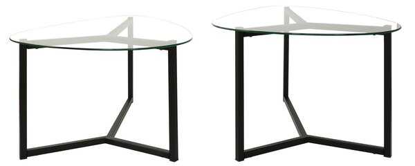 Set de măsuțe de cafea, Hanah Home, Culoare: Negru mat
