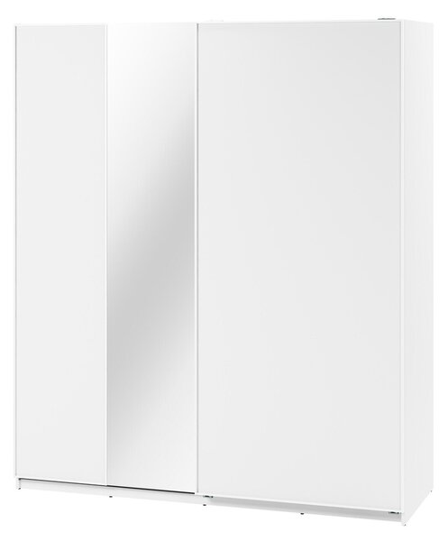 Dulap Fresno 136Alb, 235x200x71cm, Uși dulap: Glisante