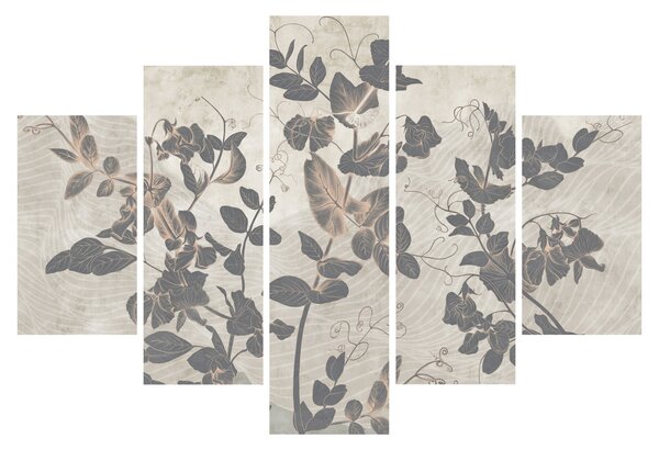 Tablou - Frunze texturate (150x105 cm)