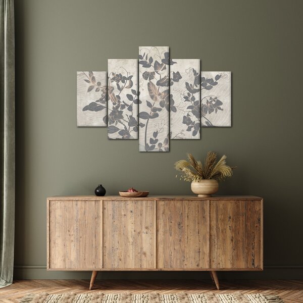 Tablou - Frunze texturate (150x105 cm)
