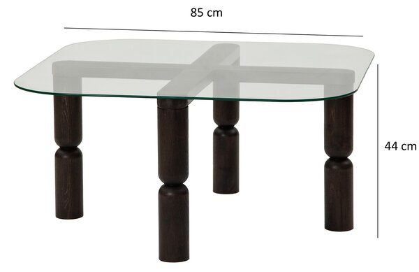 Măsuţă de cafea, Hanah Home, Culoare: Antracit