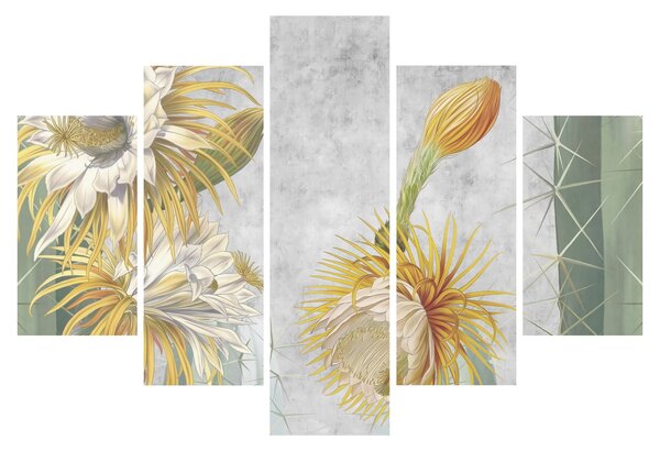 Tablou - Cactuși înfloriți (150x105 cm)
