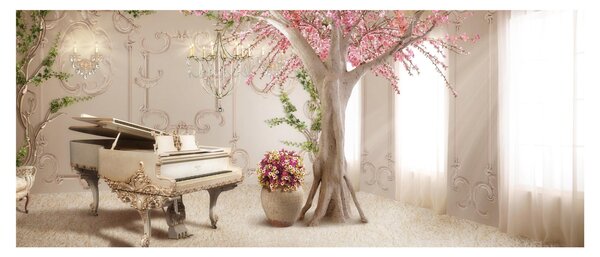 Tablou - Interior de vis cu pian (120x50 cm)