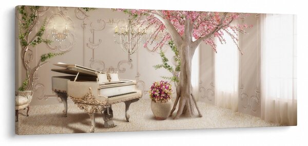 Tablou - Interior de vis cu pian (120x50 cm)