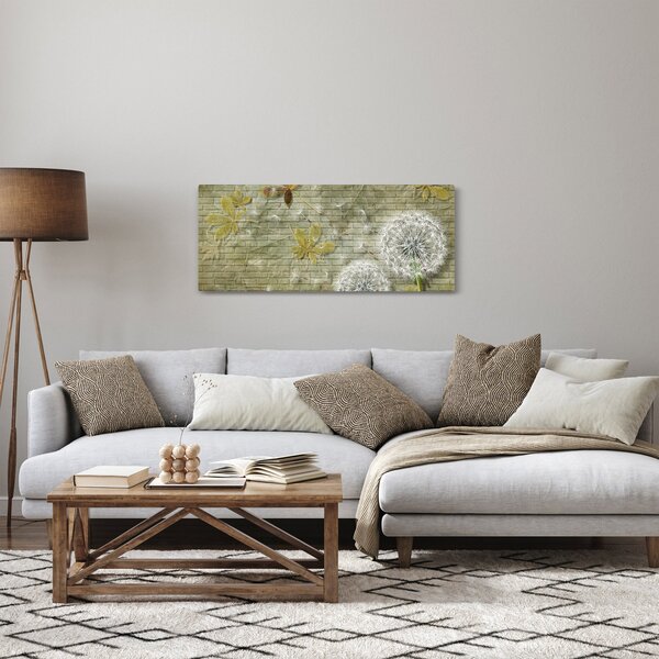 Tablou - Păpădii suflate de vânt (120x50 cm)