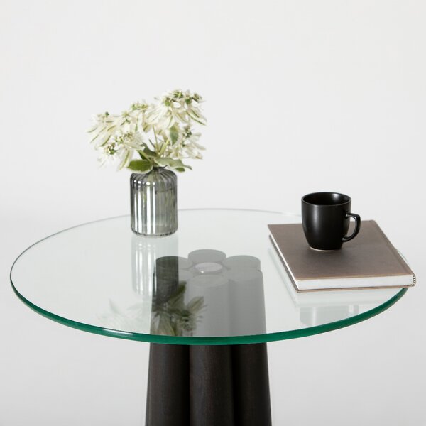 Măsuţă de cafea, Hanah Home, Culoare: Transparent Negru