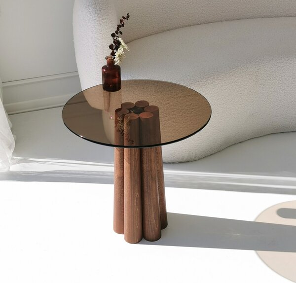 Măsuţă de cafea, Hanah Home, Culoare: Bronz Nuc