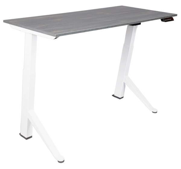 Birou reglabil electric TerrA2Y WHITE-cadru in Y, profil cadru alb