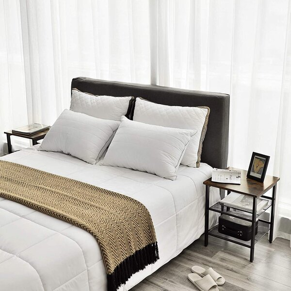 Set de doua etajere mici, VASAGLE, 40 x 40 x 50 cm, Maro LET24X