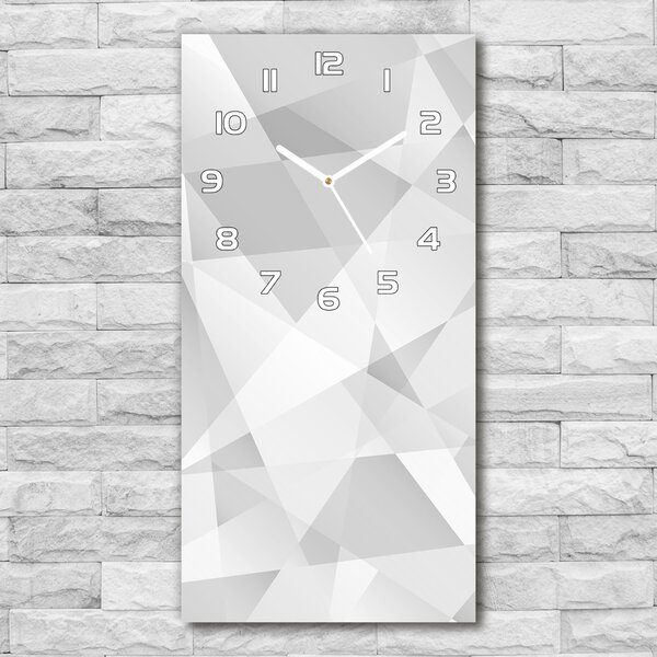 Ceas vertical de perete din sticlă Abstracție de fundal