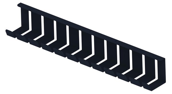 Tavita cabluri sub birou- Easy 80 cm -White/Black - metalica