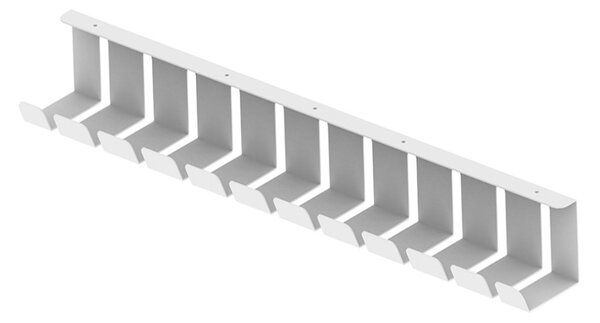 Tavita cabluri sub birou- Easy 80 cm -White/Black - metalica