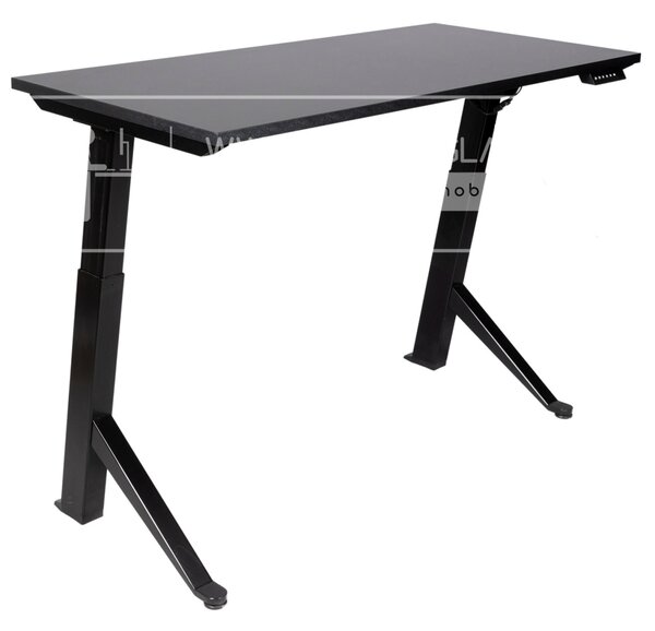 Birou reglabil electric TerrA2Y Black-cadru in Y / profil cadru negru