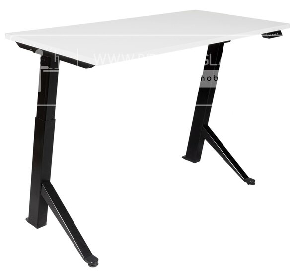 Birou reglabil electric TerrA2Y Black-cadru in Y / profil cadru negru