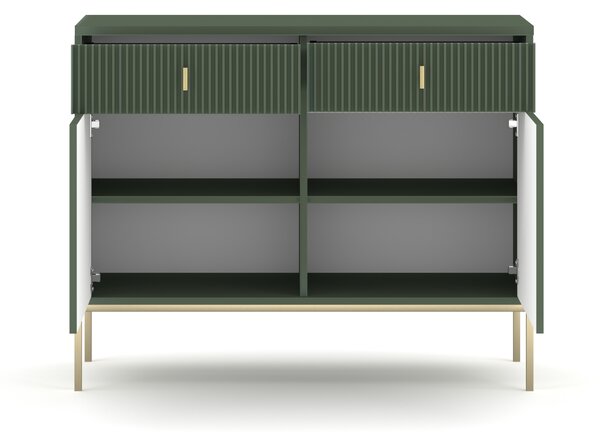 Comodă Magara 2D2S (verde fumuriu + auriu). 1154754