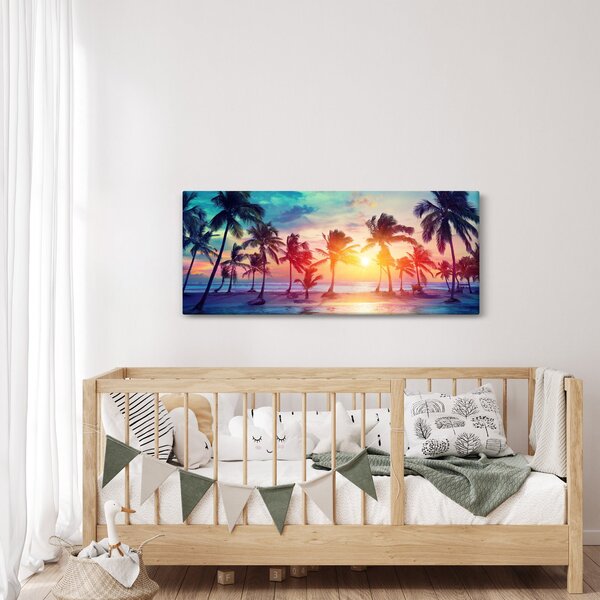 Tablou - Apus de soare tropical (120x50 cm)