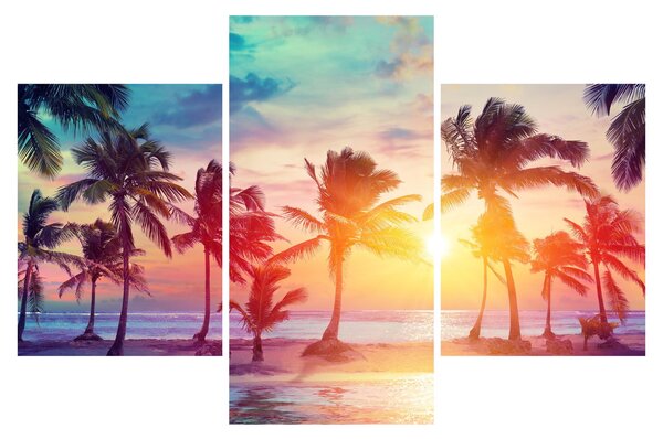 Tablou - Apus de soare tropical (90x60 cm)