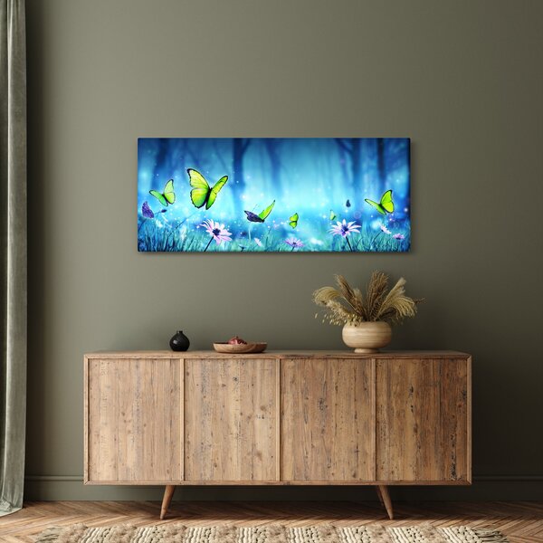 Tablou - Poiană mistică de pădure (120x50 cm)