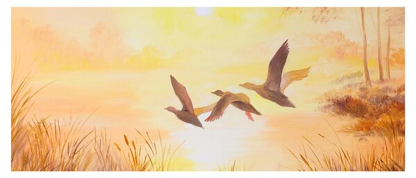 Tablou - Macarale la apus de soare (120x50 cm)