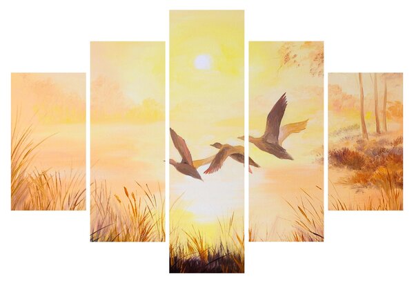 Tablou - Macarale la apus de soare (150x105 cm)