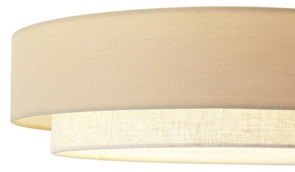 Plafonieră modernă bej 50cm 3 lumini - Drum Duo