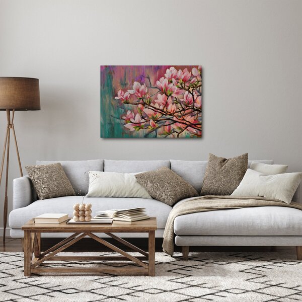 Tablou - Pictură în ulei, Sakura în floare (70x50 cm)