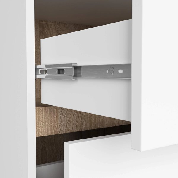 Dulap de baie Vambos W90UM 2SZ 2P (alb + stejar sonoma). Promo -13%. 1152121