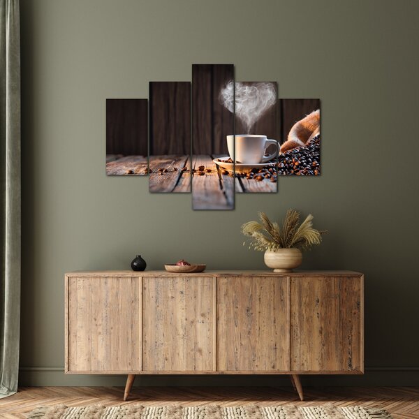 Tablou - Timp pentru cafea (150x105 cm)