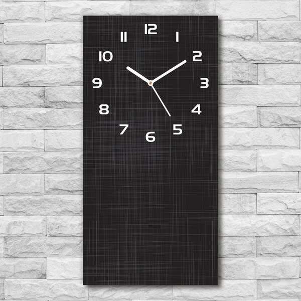 Ceas din sticlă dreptunghiular vertical lenjerie textura