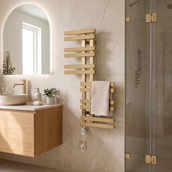 Calorifer Electric REA Rido 90x50 Brush Gold