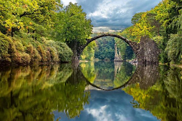 Fototapetă vlies toamna în parc 375 x 250 cm