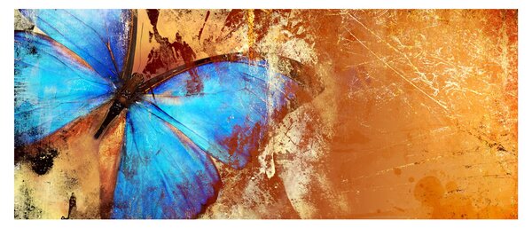 Tablou - Fluture albastru (120x50 cm)