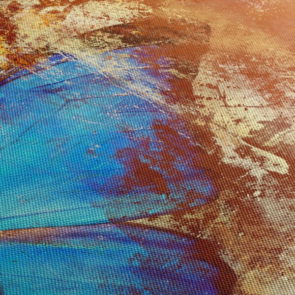 Tablou - Fluture albastru (90x60 cm)