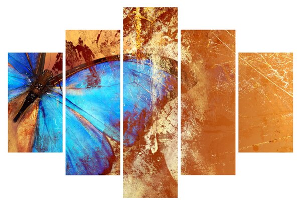 Tablou - Fluture albastru (150x105 cm)