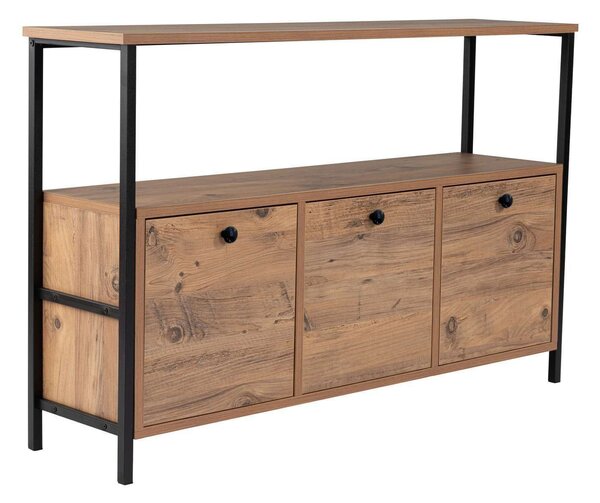 Masuta consola OLYVEN, pin Atlantic/negru