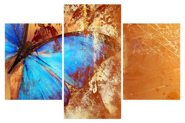 Tablou - Fluture albastru (90x60 cm)