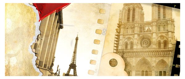 Tablou - Amintiri din Paris (120x50 cm)