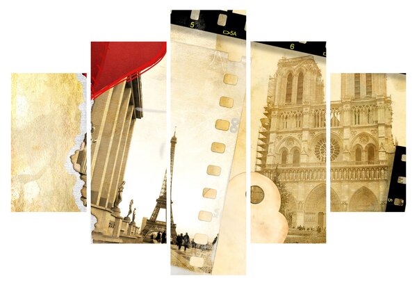 Tablou - Amintiri din Paris (150x105 cm)