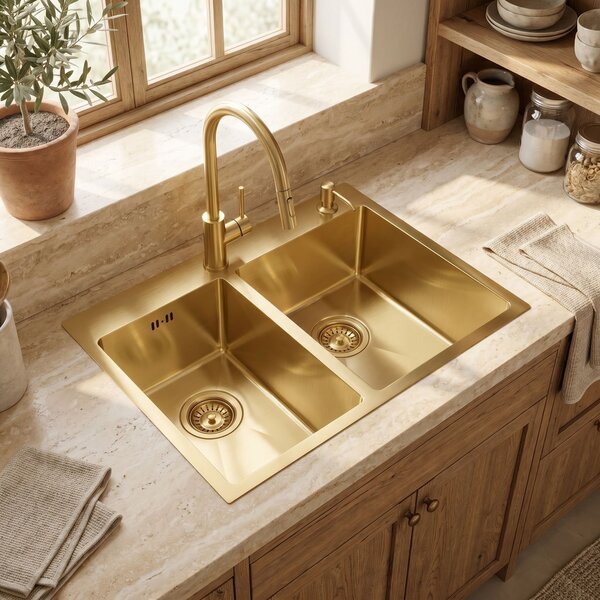 Rea Lavoar din oțel Toby BRUSH GOLD, Rea, ZLE-06415