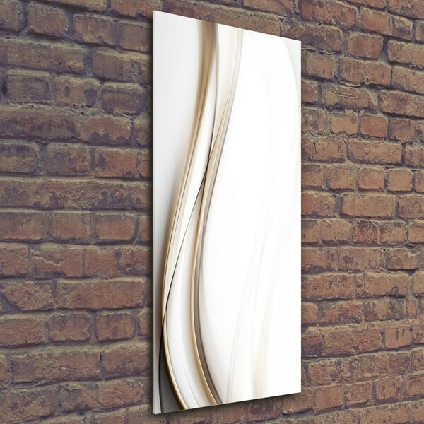 Tablou Printat Pe Sticlă val abstract
