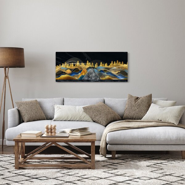 Tablou - Munții aurii (120x50 cm)