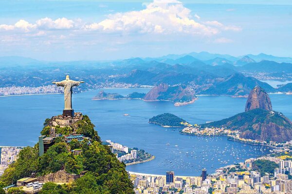 Fototapetă vlies vedere asupra rio de janeiro 375 x 250 cm