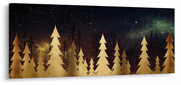 Tablou - Noapte de aur (120x50 cm)