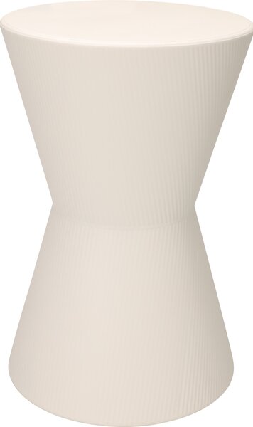 Meseu lateral pentru canapea tip totem TOME, Ø 29 x 45 cm, alb