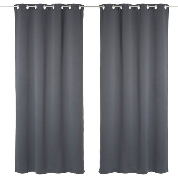 Perdea opaca cu ochiuri 135 x 240 cm, 2 buc