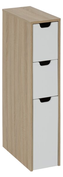 Dulap modular îngust LOA, 3 sertare, 80 cm