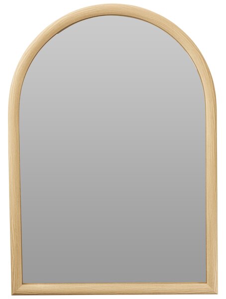 Oglindă decorativă suspendată în formă de arc, naturală, 70 x 50 cm