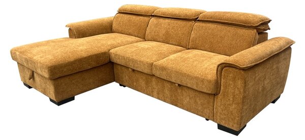 Coltar extensibil dreapta, Lemance, Camel, 255x168x82 cm